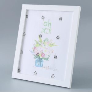 kuber industries mdf table photo frame (brown, 2 photo(s), 21.8 x 26.9 x 1.5 cm)